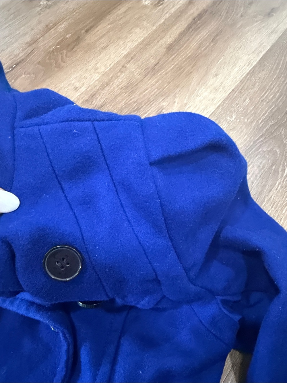 bebe Cobalt Blue Double-Breasted Wool-Blend Blazer - Picture 6 of 9